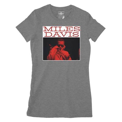 Graphic Miles Davis Ladies T Shirt - Relaxed Fit