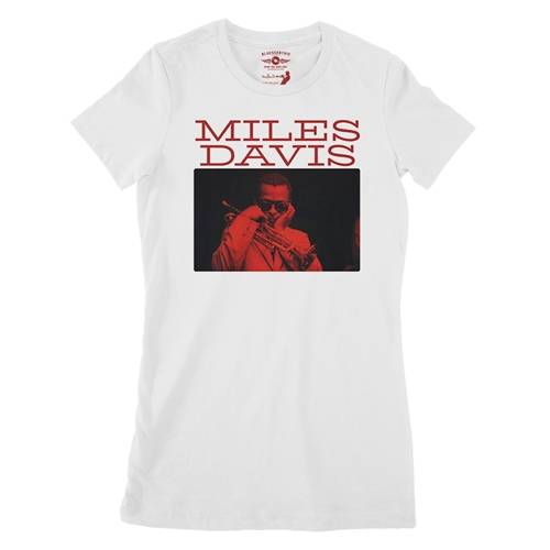 Graphic Miles Davis Ladies T Shirt - Relaxed Fit