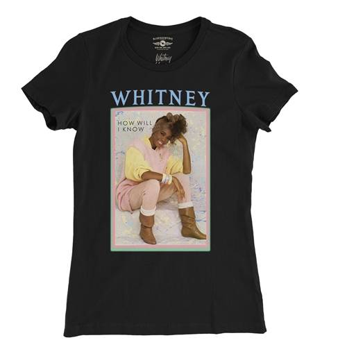 Whitney Houston How Will I Know Ladies T Shirt - Relaxed Fit