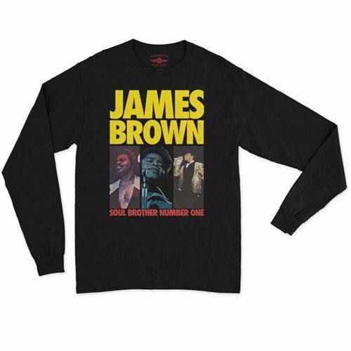 James Brown Soul Brother #1 Collage Long Sleeve T-Shirt