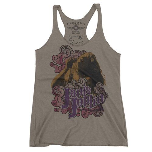 Psychedelic Janis Joplin Graphic Racerback Tank - Women's