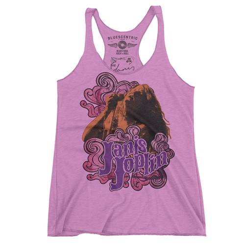 Psychedelic Janis Joplin Graphic Racerback Tank - Women's