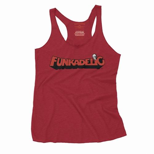 Red Funkadelic Logo Racerback Tank - Women's