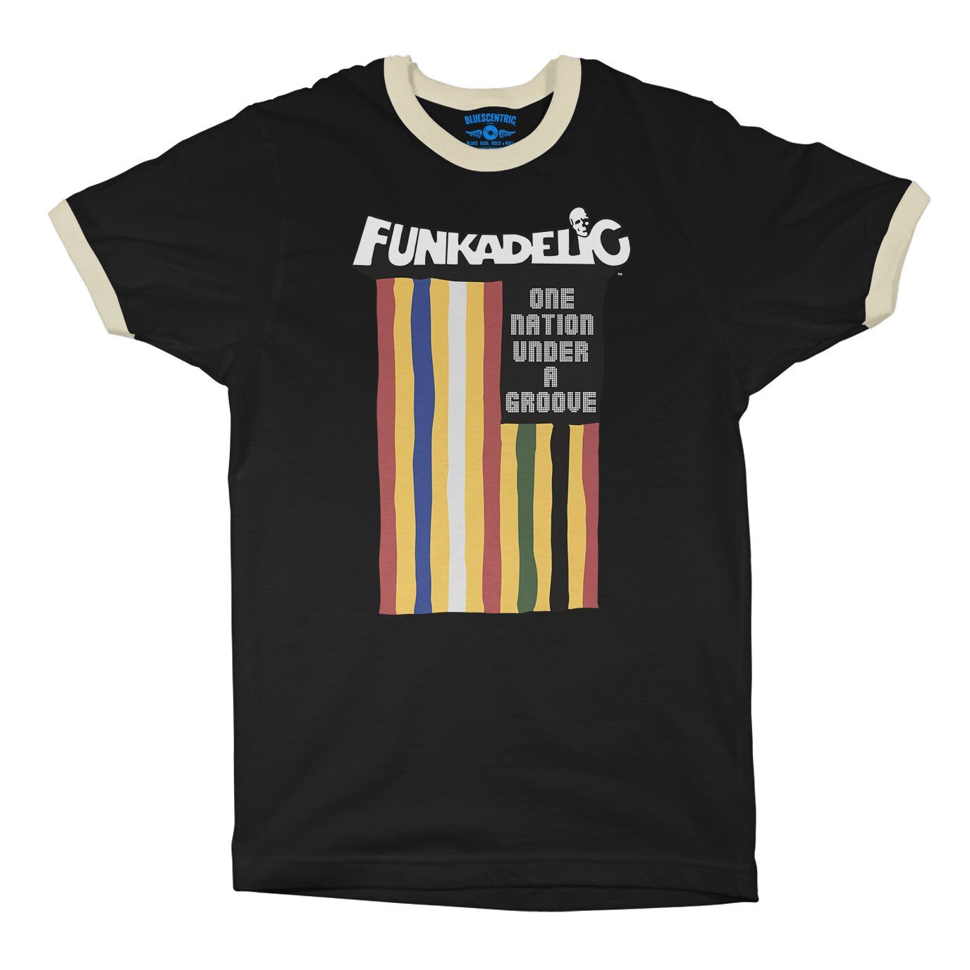 Funkadelic One Nation Under a Groove Flag Ringer T-Shirt in default