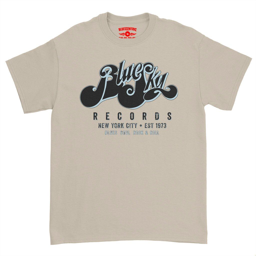 Blue Sky Records T-Shirt - Heavy Cotton - Sand