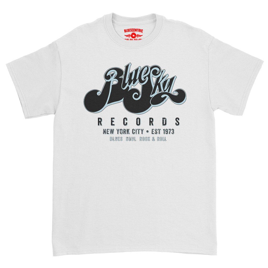 Blue Sky Records T-Shirt - Heavy Cotton - White