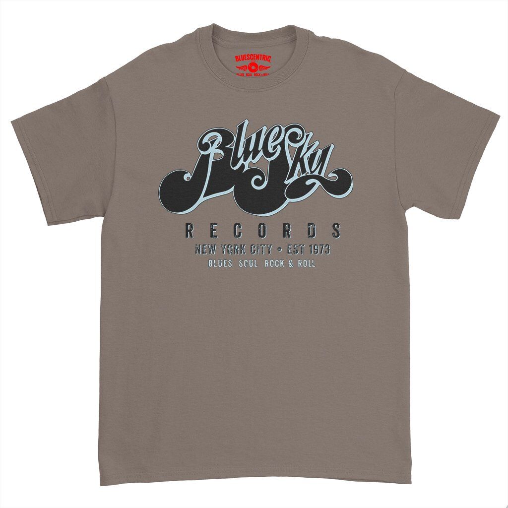 Blue Sky Records T-Shirt - Heavy Cotton - Taupe