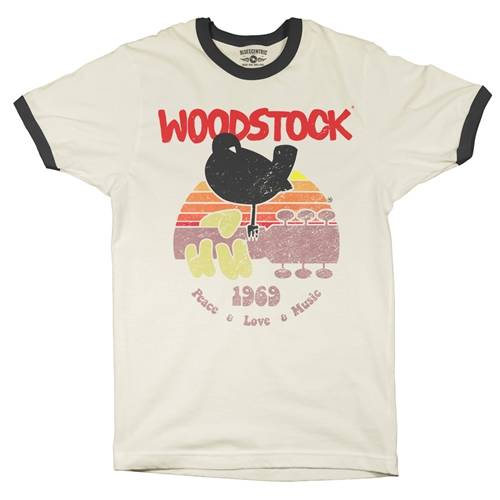 Bird & Guitar Woodstock Ringer T-Shirt