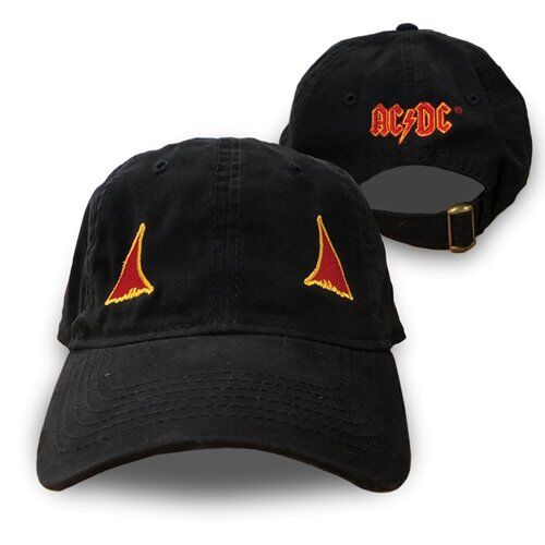 AC/DC Devil Horns Unstructured Hat - Black, Double Sided
