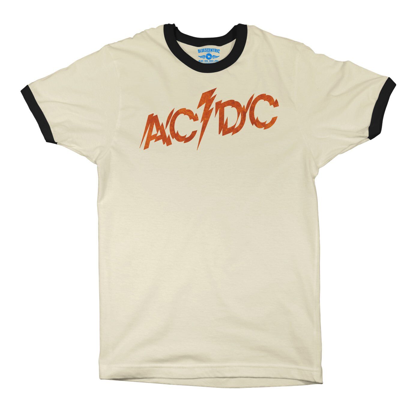 AC/DC Fiery Logo Ringer T-Shirt in default