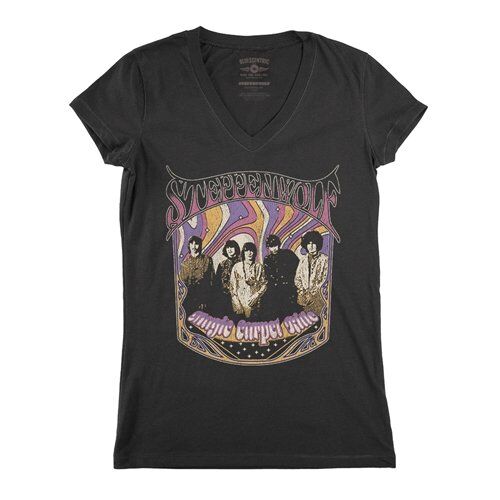 Steppenwolf Psychedelic Magic Carpet Ride V-Neck T Shirt - Women's