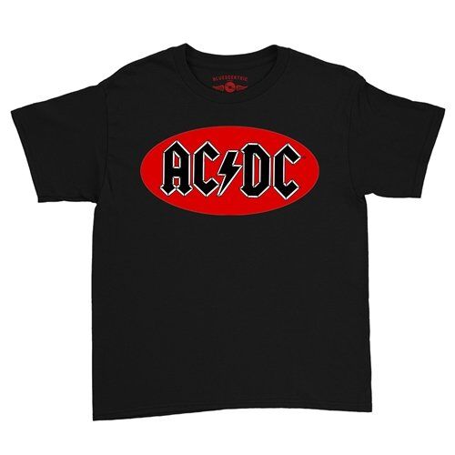 Oval AC/DC Logo Youth T-Shirt - Lightweight Vintage Children & Toddlers