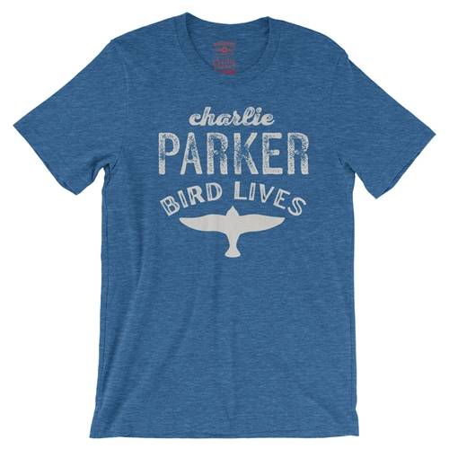 Charlie Parker Bird Lives T-Shirt - Lightweight Vintage Style