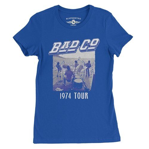 Vintage Bad Company 1974 Tour Ladies T Shirt - Relaxed Fit
