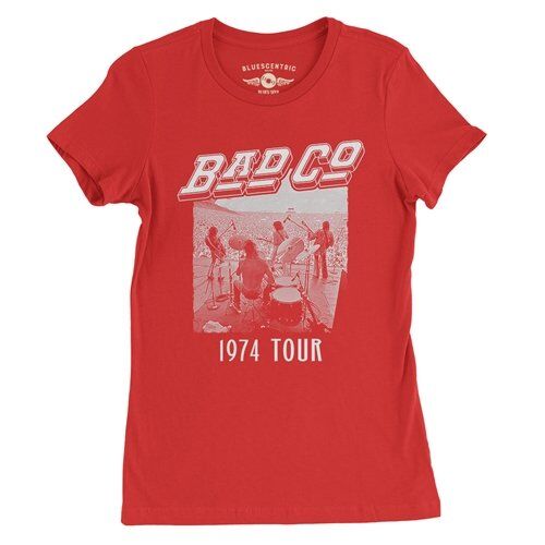 Vintage Bad Company 1974 Tour Ladies T Shirt - Relaxed Fit