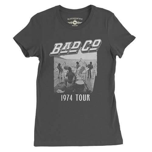 Vintage Bad Company 1974 Tour Ladies T Shirt - Relaxed Fit