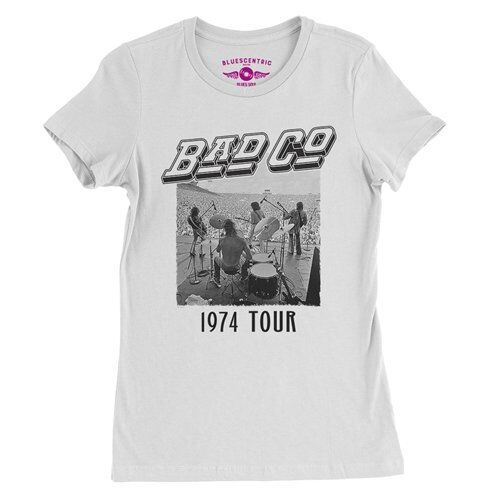 Vintage Bad Company 1974 Tour Ladies T Shirt - Relaxed Fit