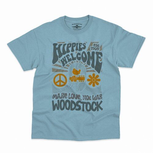 Hippies Welcome Love Woodstock T-Shirt - Classic Heavy Cotton