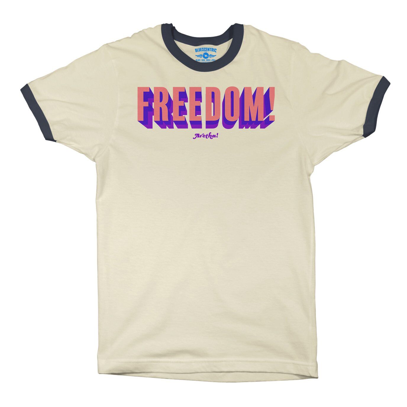 Aretha Franklin Freedom! Ringer T-Shirt in default