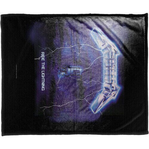 Rocksax - Metallica - Sherpa Fleece Blanket - Ride The Lightning (60 in x 80 in) Collectibles (Large Item, Blanket)