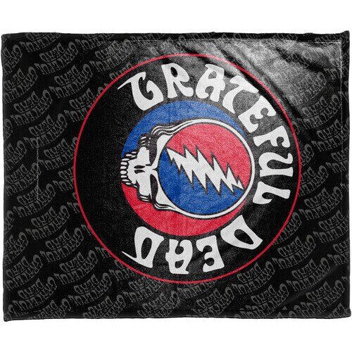 Rocksax - Grateful Dead - Sherpa Fleece Blanket - Logo (60 in x 80 in) Collectibles (Large Item, Blanket)
