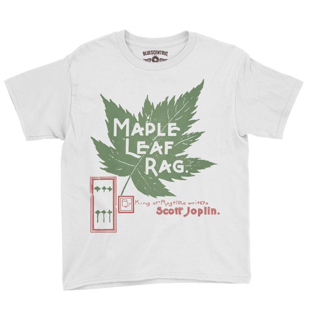 Maple Leaf Rag Scott Joplin Youth T-Shirt - Lightweight Children & Toddlers - White
