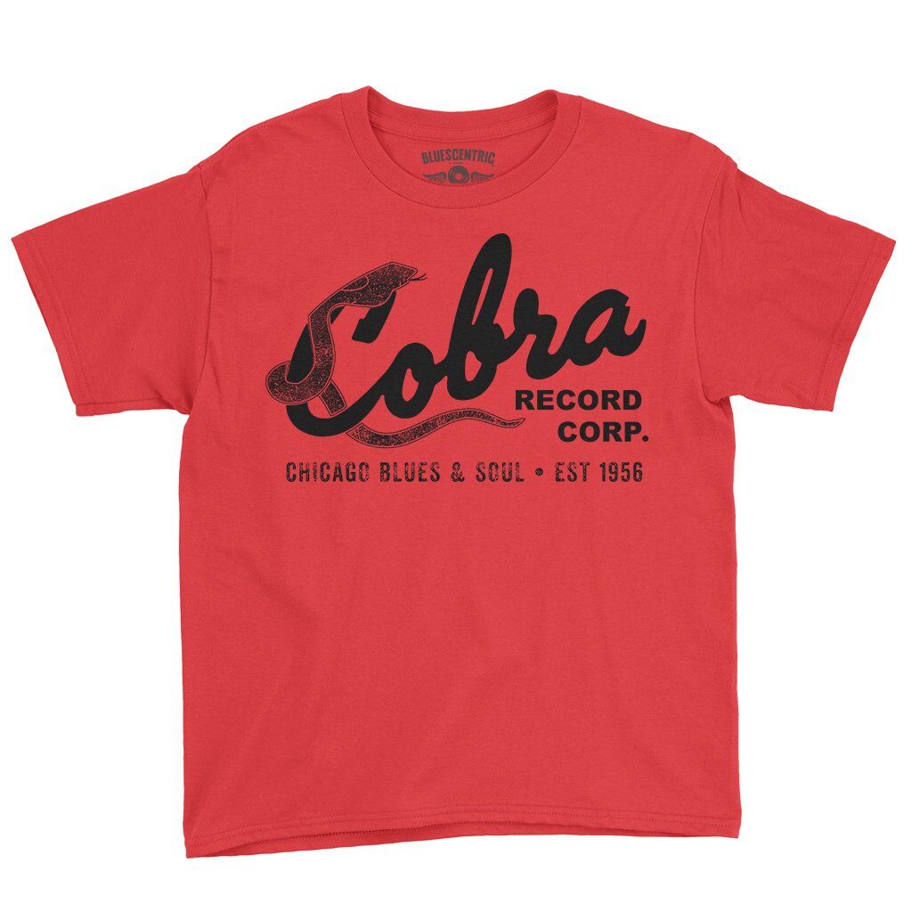 Cobra Records Blues & Soul Youth T-Shirt - Lightweight Children & Toddlers - Red