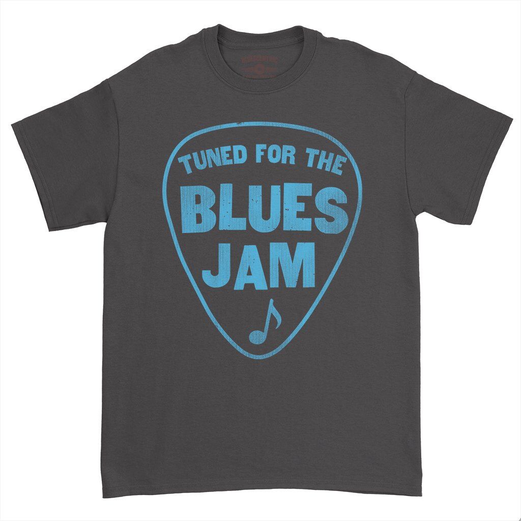 Tuned for the Blues Jam T-Shirt - Heavy Cotton - Black