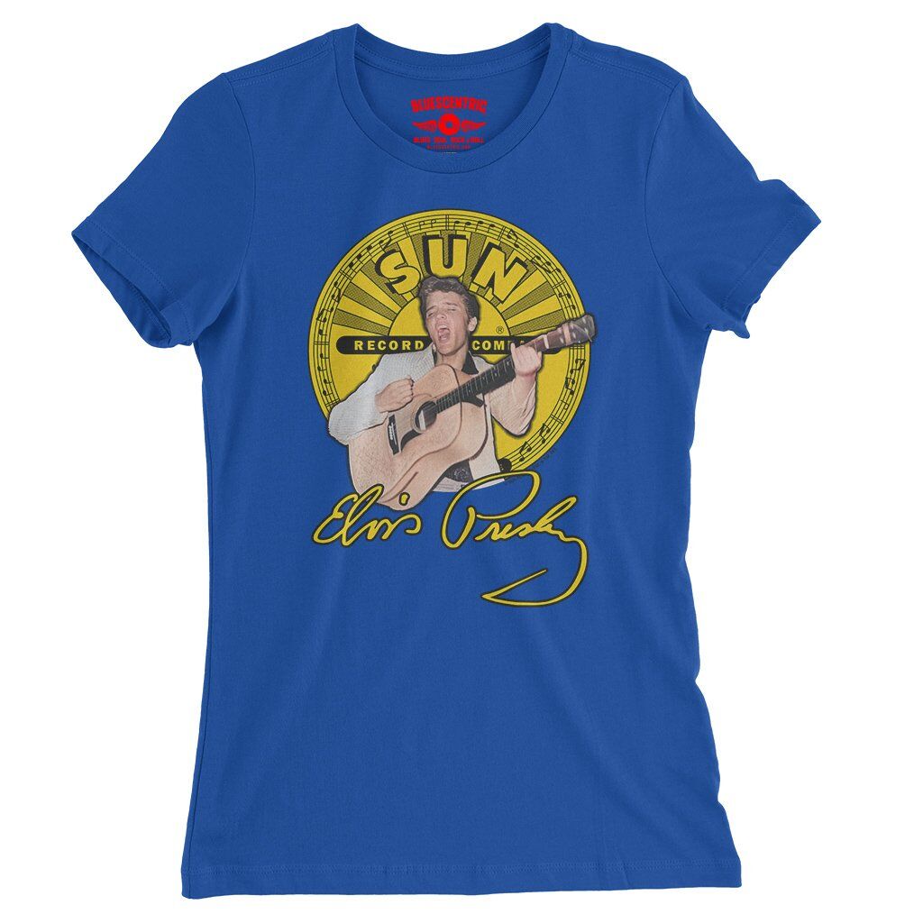 Elvis Presley 1955 Ladies T-Shirt - Relaxed Fit - True Royal