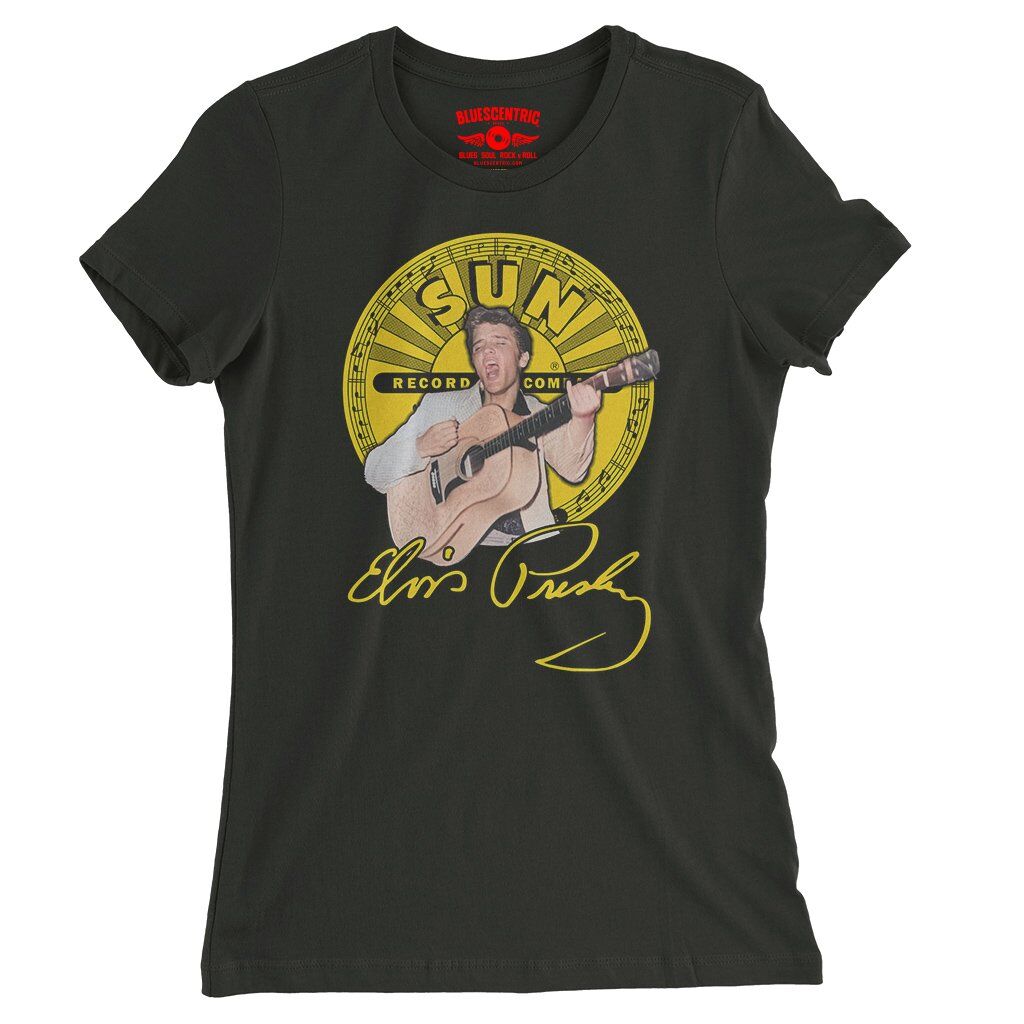 Elvis Presley 1955 Ladies T-Shirt - Relaxed Fit - Vintage Black