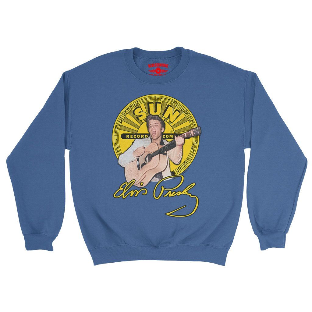Elvis Presley 1955 Crewneck Sweatshirt - Royal
