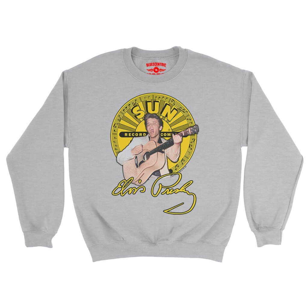 Elvis Presley 1955 Crewneck Sweatshirt - Grey Heather