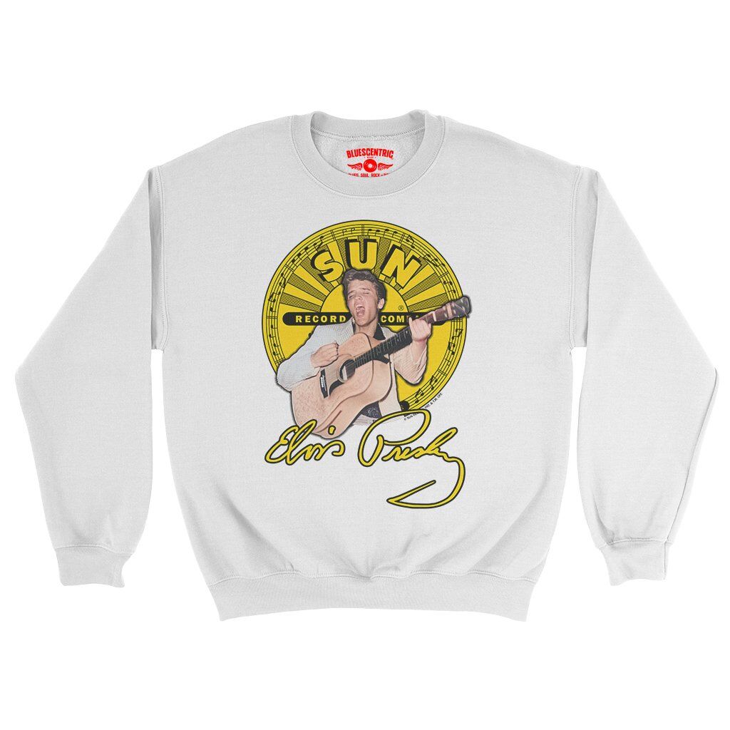 Elvis Presley 1955 Crewneck Sweatshirt - White
