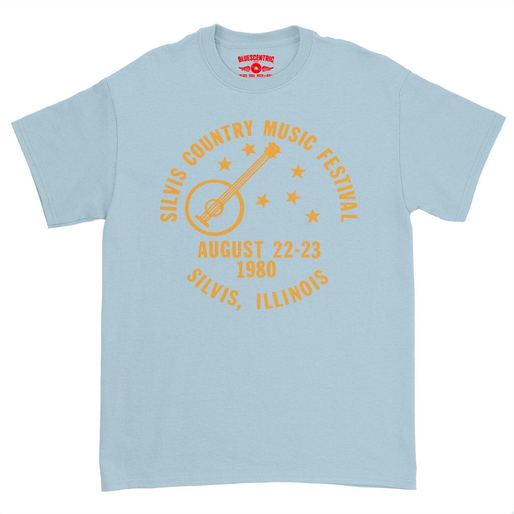 Silvis Country Music Festival T-Shirt - Heavy Cotton - Light Blue