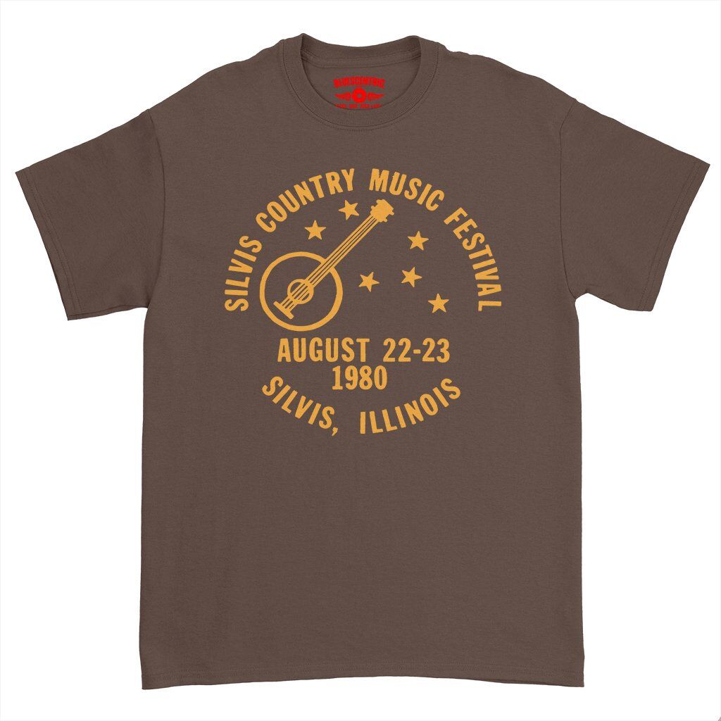 Silvis Country Music Festival T-Shirt - Heavy Cotton - Chocolate