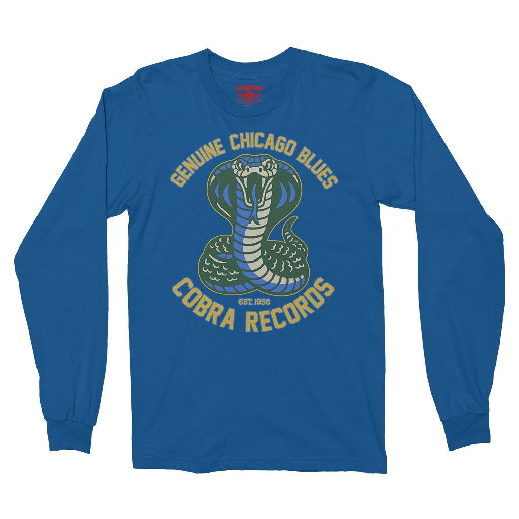 Cobra Records Genuine Chicago Blues Long Sleeve T-Shirt - Royal