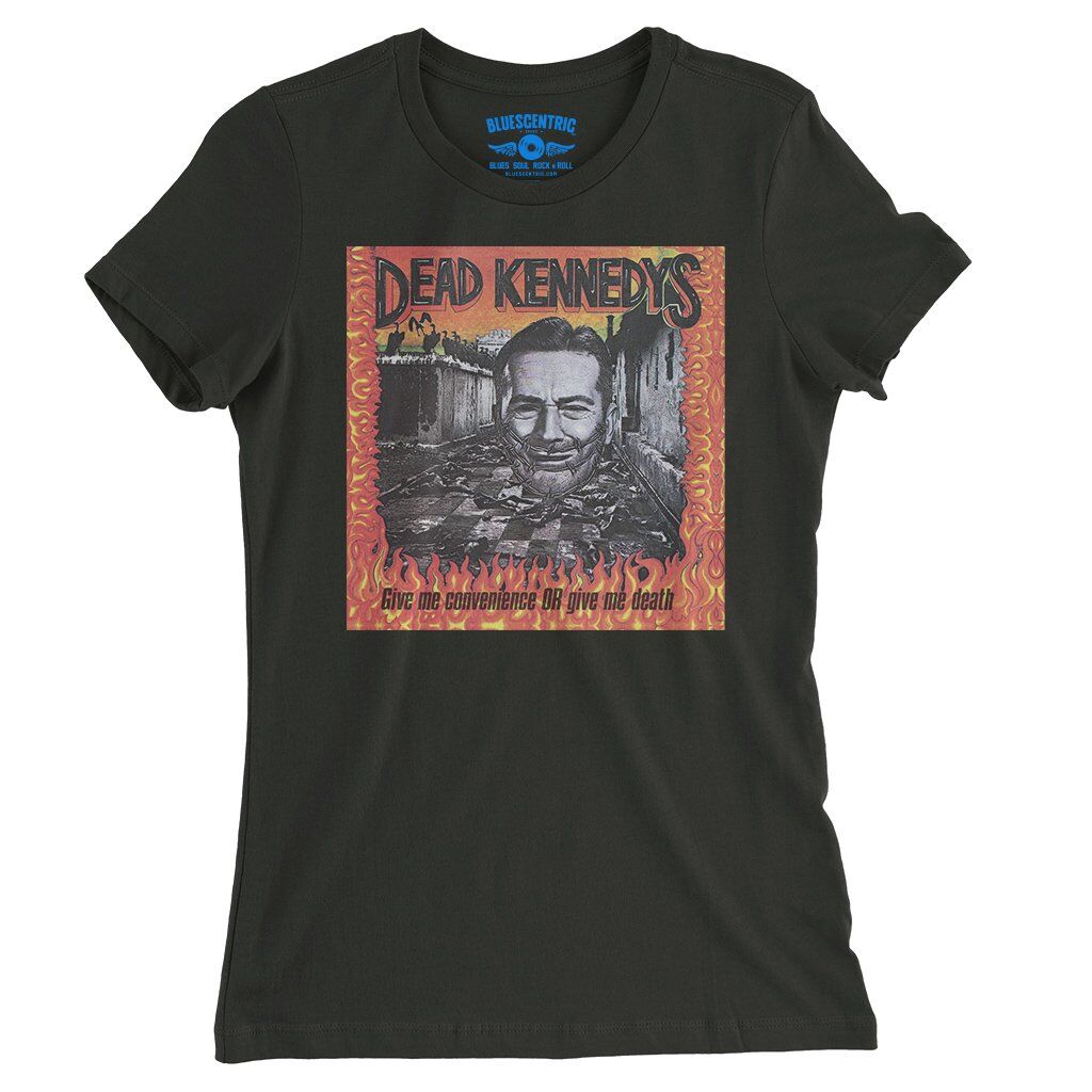 Dead Kennedys Give Me Convenience or Give Me Death Ladies T-Shirt - Relaxed Fit - Vintage Black