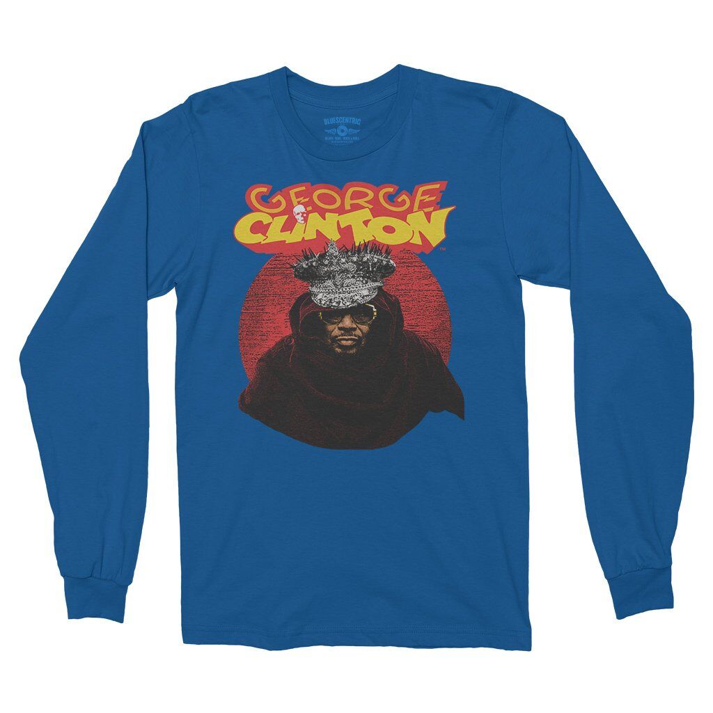 George Clinton Funky Crown Long Sleeve T-Shirt – Bluescentric