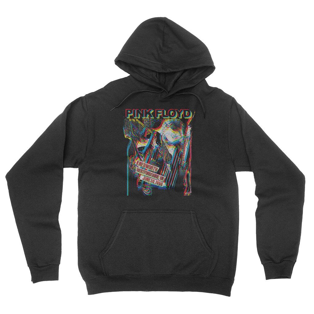 Pink Floyd Knebworth 1990 Hooded Pullover Jacket - Black