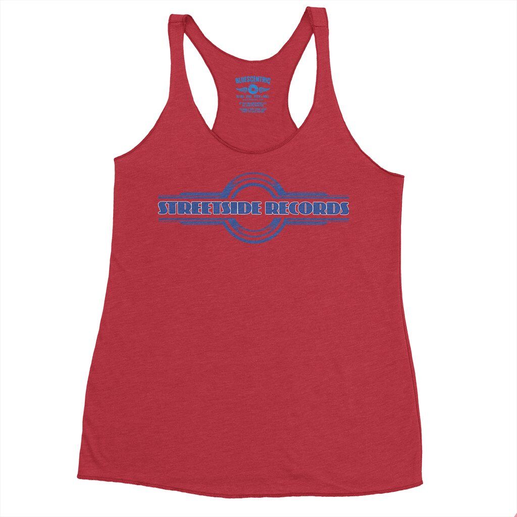 Vintage Streetside Record Store Racerback Tank - Women's - Vintage Red