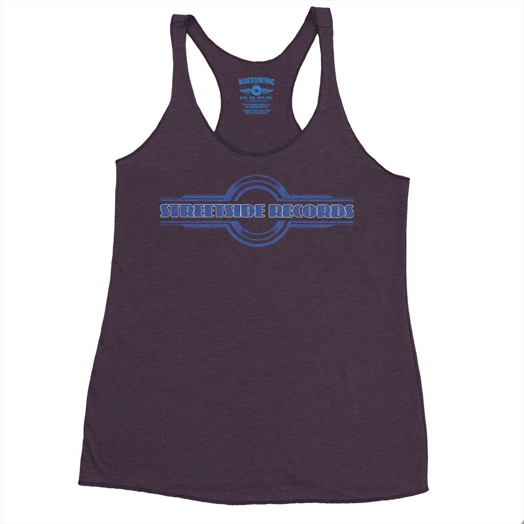 Vintage Streetside Record Store Racerback Tank - Women's - Vintage Purple