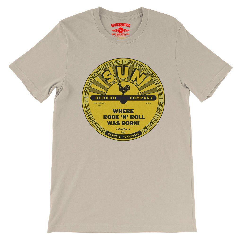 Sun Records Where Rock n Roll Was born T-Shirt - Lightweight Vintage Style - Soft Cream