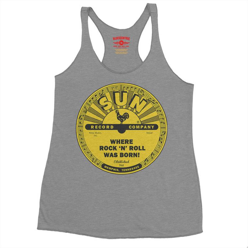 Sun Records Where Rock n Roll Was born Racerback Tank - Women's - Premium Heather