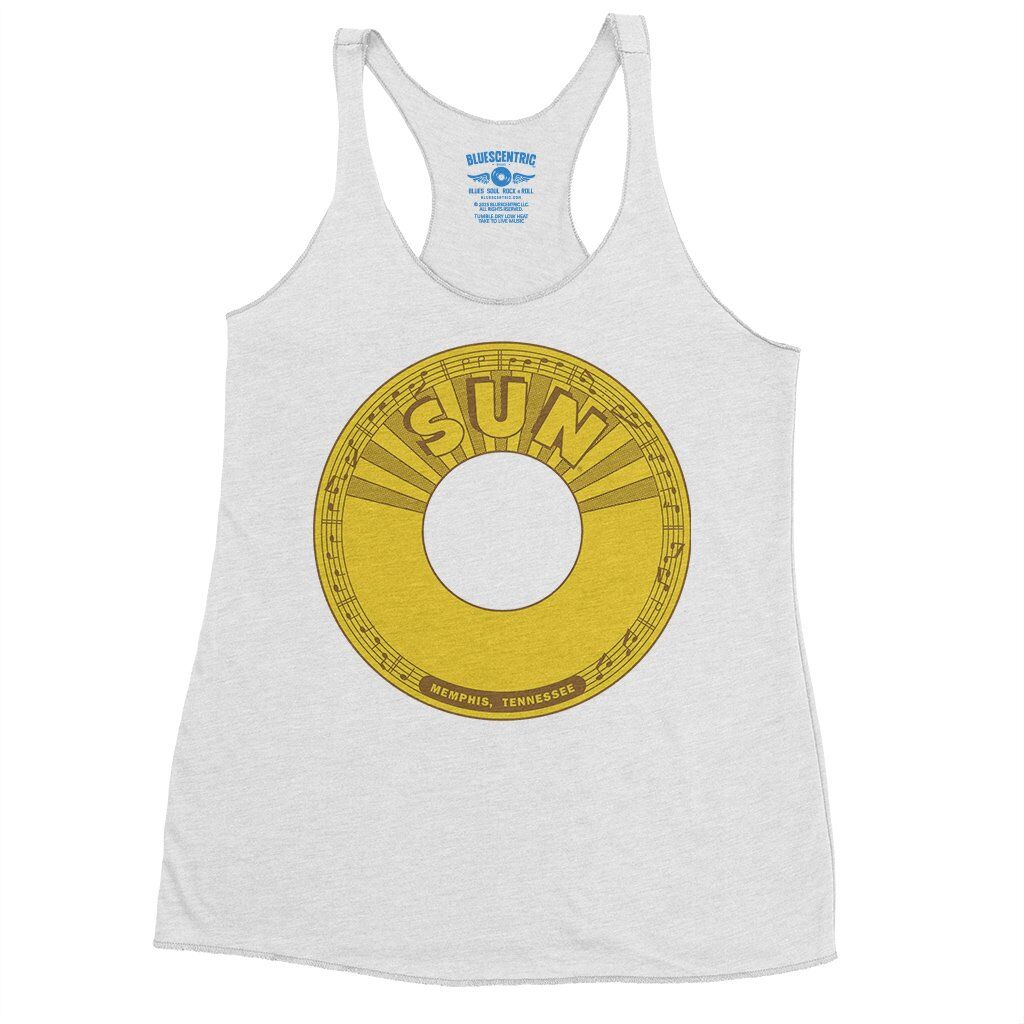 Sun Records 45 RPM Racerback Tank - Women's - Heather White