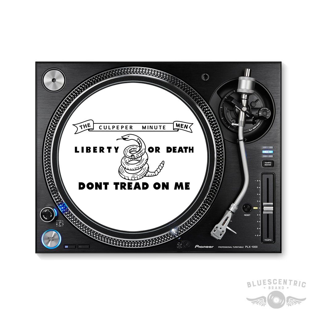 American Revolutionary Culpepper Flag Turntable Slipmat - for Vinyl Records
