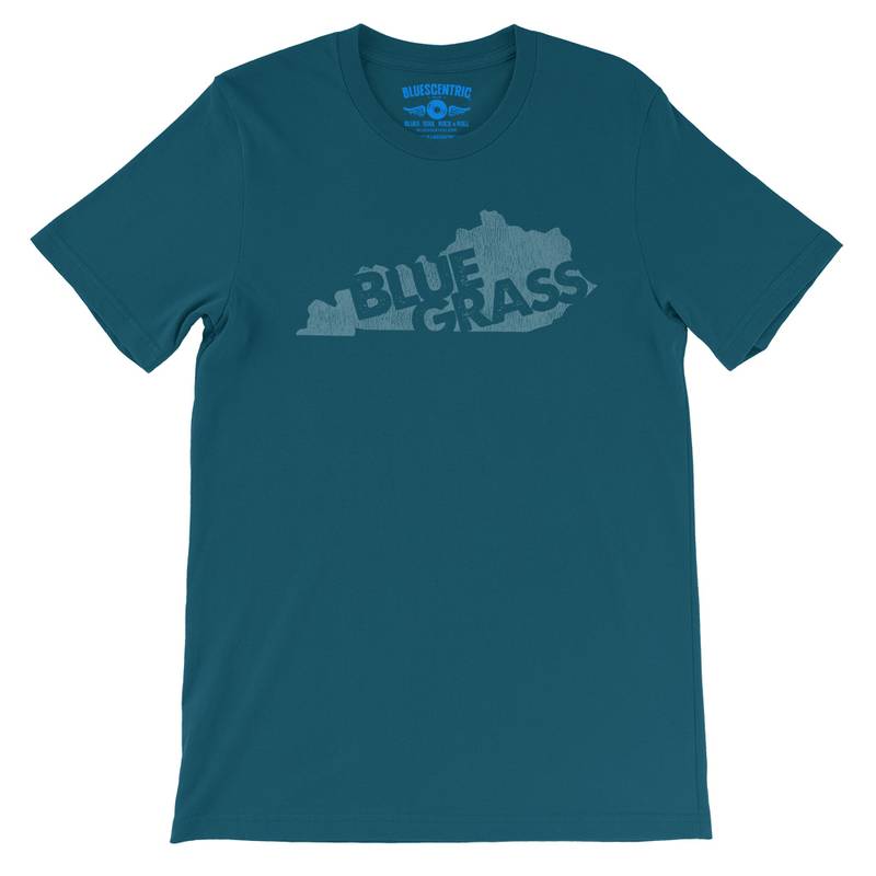 Kentucky Bluegrass T-Shirt - Lightweight Vintage Style - Deep Teal