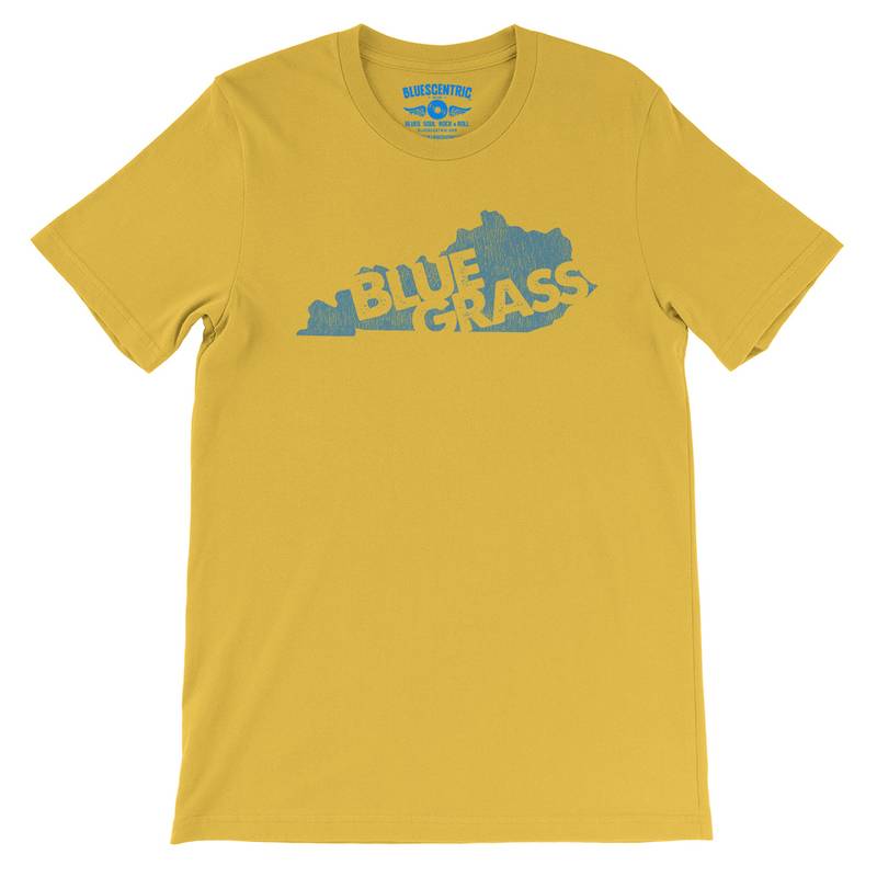 Kentucky Bluegrass T-Shirt - Lightweight Vintage Style - Maize Yellow