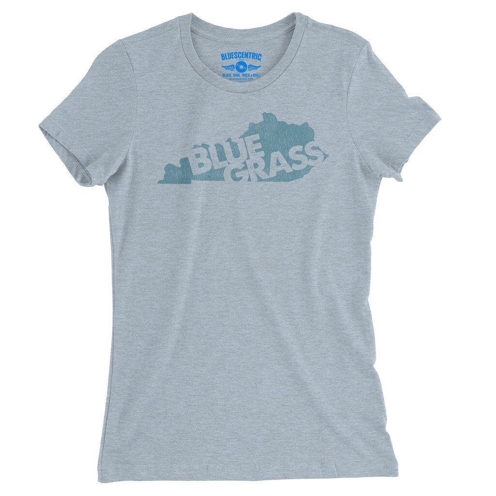 Kentucky Bluegrass Ladies T-Shirt - Relaxed Fit - Heather Prism Blue