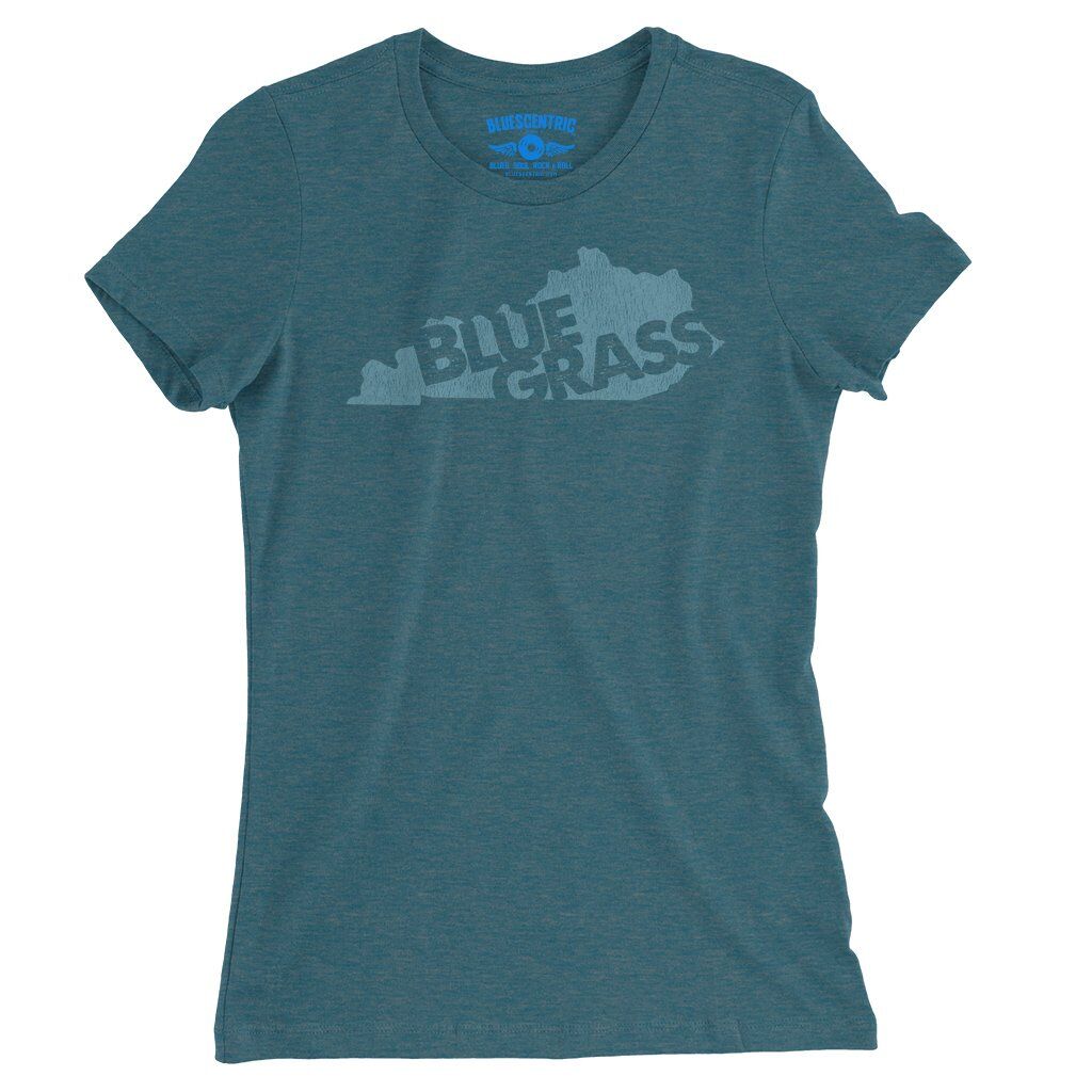 Kentucky Bluegrass Ladies T-Shirt - Relaxed Fit - Heather Deep Teal