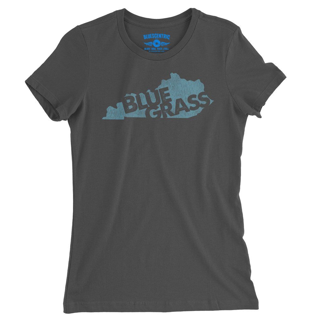 Kentucky Bluegrass Ladies T-Shirt - Relaxed Fit - Smoke